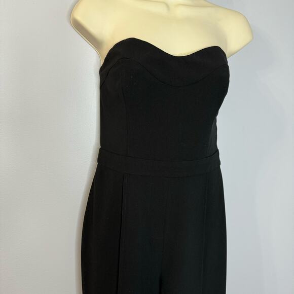 LPA Black Sweetheart Neckline Jumpsuit Elegant Preppy Black Women's M - Picture 4 of 12